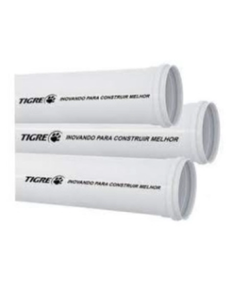 Tubo Esgoto Tigre 100 MM X 6 MTS